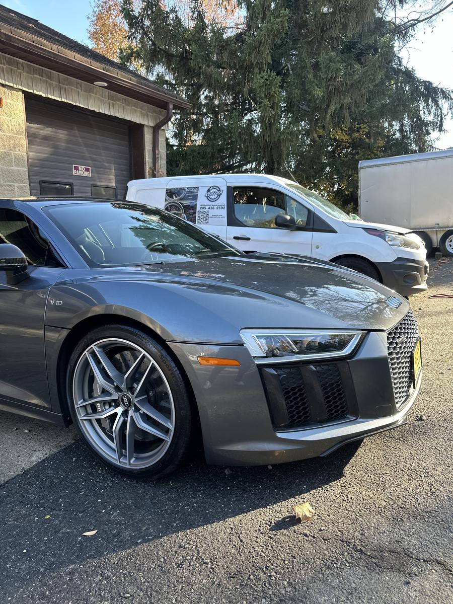 Audi R8 V10 grey detailed NYC