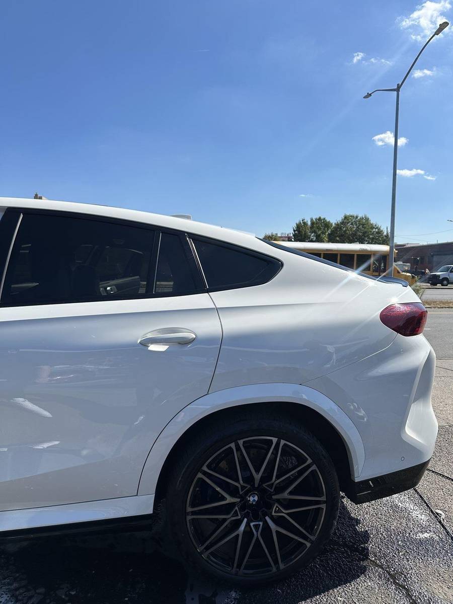 BMW X6M rear view ceramic coated NYC — Xentra Auto
