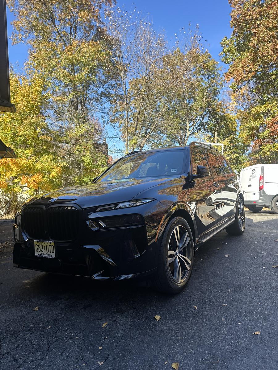 BMW X7 black fall detailed NYC